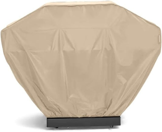 Covermates Grill Cover - Weather Resistant Outdoor Cover, Heavy Duty BBQ Covers for Large Outdoor Kitchen, Classic 12-Guage Vinyl, 66 Inch, Classic Tan