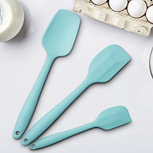 3-Piece Silicone Spatula Set, 600°F Heat Resistant, Aqua Sky - Image 4