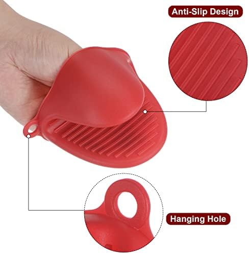 HARFINGTON 2pcs Silicone Pot Holders, Heat Resistant Silicone Cooking Pinch - Image 4