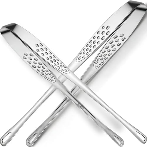 Stainless Steel Food Tongs, Anti Slip Cooking Clip. | Perforated Breathable by Unknown