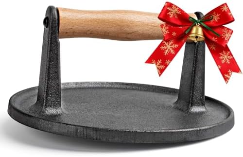 SHINESTAR Cast Iron Burger Press 7" by SHINESTAR