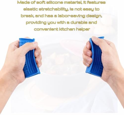 4 Pcs Silicone Assist Hot Pan Handle Holder, Hot Skillet Handle Covers - Image 5