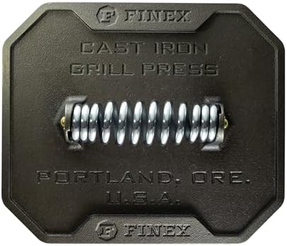 FINEX Cast Iron 8 Inch Grill Press, Pre-Seasoned by FINEX