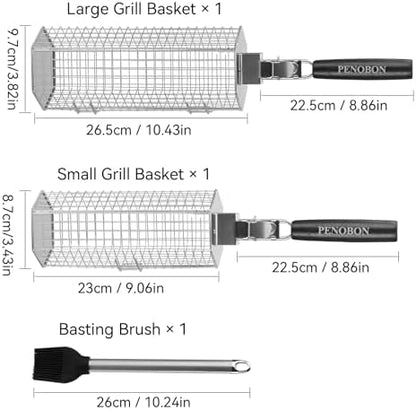 Rolling Grilling Basket - Image 2