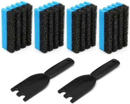 4PCS Grill Cleaning Sponge + 2PCS Scraper by Unknown
