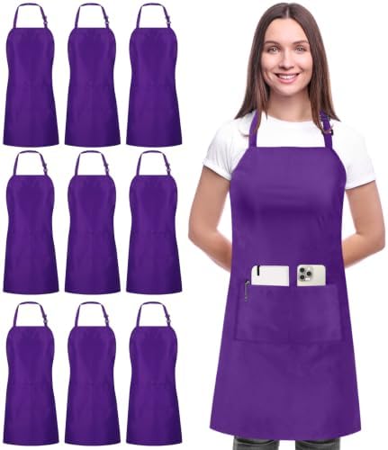 Utopia Kitchen Bib Aprons 10 Pack Adjustable by UTOPIAKITCHEN