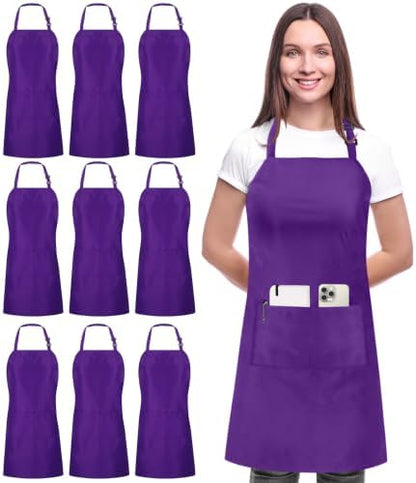 Utopia Kitchen Bib Aprons 10 Pack Adjustable by UTOPIAKITCHEN