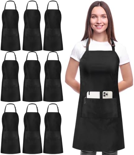 Utopia Kitchen Bib Aprons 10 Pack Adjustable by UTOPIAKITCHEN