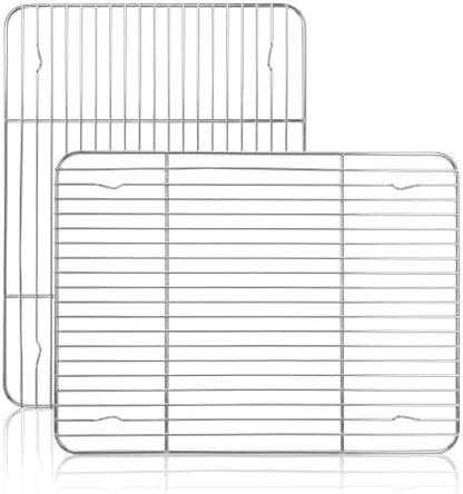 Herogo Baking Cooling Rack Set of 2, 15.3” x 11.2” Wire Cooking Rack by Herogo
