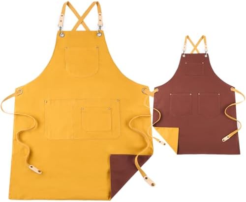 Double Sided Cross Back Chef Apron by Unknown