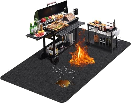 TAOMAND Large 76 x 52 inches Under Grill Mats by Unknown