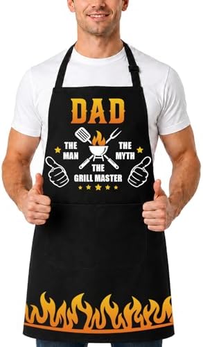 Dad Apron for Men, Apron with Pockets, Gifts for Father's Day Birthday Christmas by Unknown