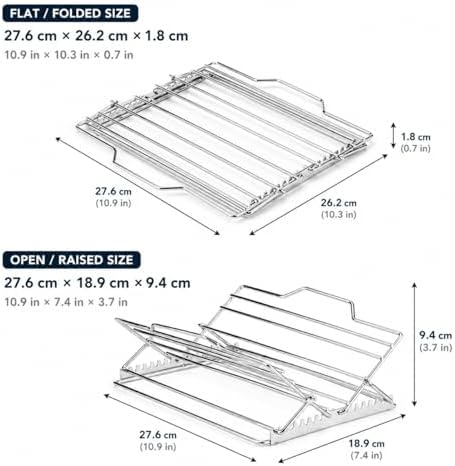 DEMCERT Roasting Rack, Adjustable V-Shaped Turkey Rack - Image 2