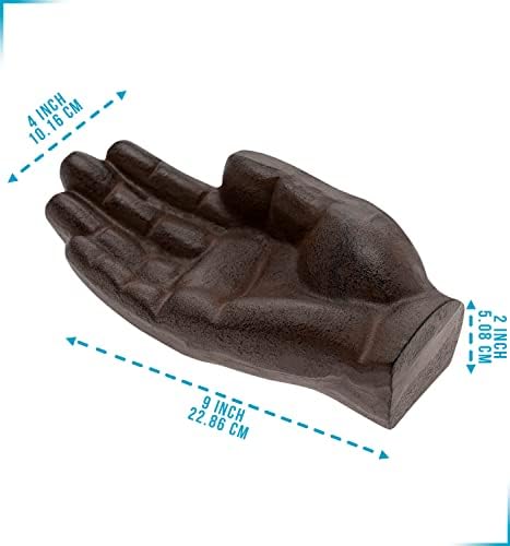 Comfify Cast Iron Hand-Shaped Cigar Ashtray – 7.87"L × 3.93"W - Image 3