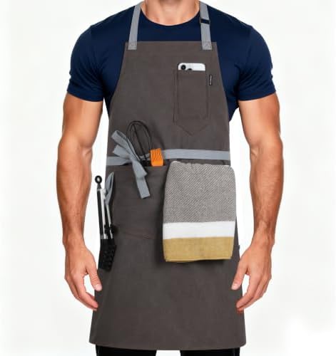 Chef Apron w/Pockets, Adjustable Strap by Unknown