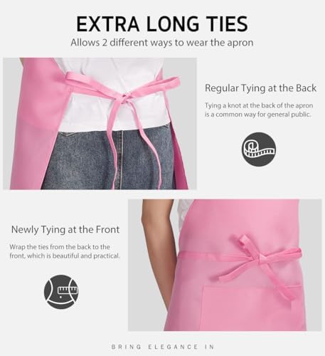 Syntus Apron for Men Women, Adjustable Cooking Kitchen Apron - Image 5