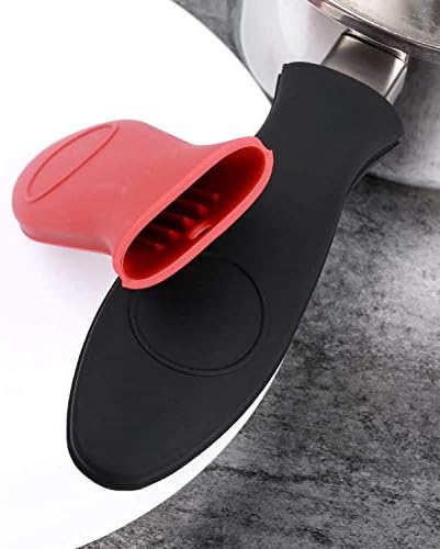 4 Packs Silicone Hot Handle Holder Kitchen Heat Resistant Fry Pan Milk Pot - Image 3