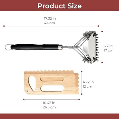 Grill Brush and Scraper Grill Grate Cleaner - Image 2