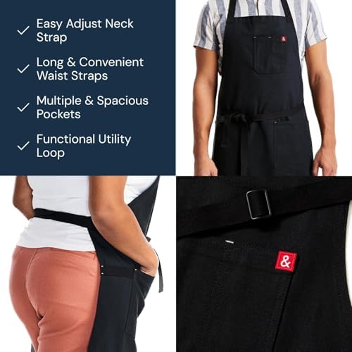 hedley & bennett Essential Chef Apron - Image 4