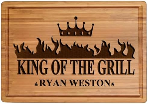 Personalized Gifts for Men Custom Engraved Cutting Board BBQ & Grilling Gift by GiftsToEngrave