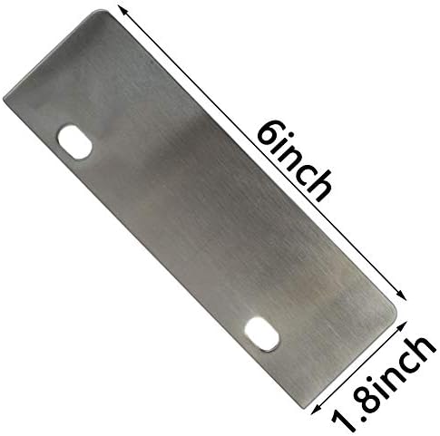 LRui Stainless Steel Grill Scraper 6" Replacement Blade Pack of 4 Heavy Duty - Image 2
