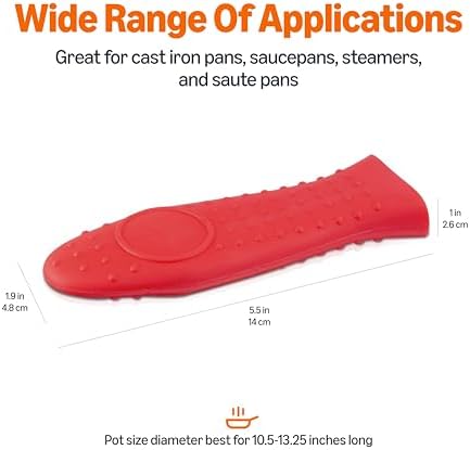 Amazon Basics Heat Resistant Non-Slip Silicone Hot Handle Holder, Rectangular - Image 4