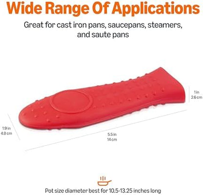 Amazon Basics Heat Resistant Non-Slip Silicone Hot Handle Holder, Rectangular - Image 4