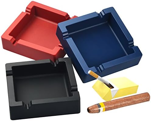 Cigar Ashtray Big Ashtrays for Cigarettes Outdoors Patio Large 4 Dual-use Rest - Image 6