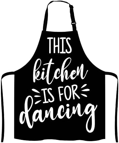 This Kitchen is for Dancing Quote Bib Apron by Lefolen