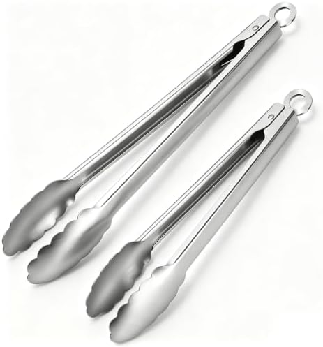 Stainless Steel Cooking Tong Set by Unknown