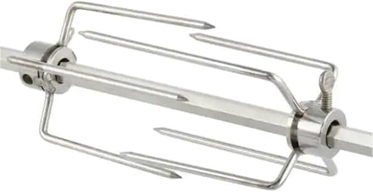Spire 36 in. Stainless Steel Rotisserie Chicken Grilling Kit with Motor, 1/2 in. Rod, 4 Forks and Hardware, Outdoor Cooking & Grills, BBQ Grills, Fits up to 36" Fireboxes, 790-0006B