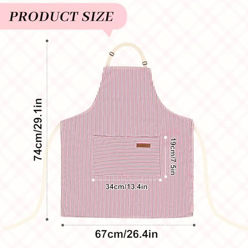 2Pack Adjustable Kitchen Apron for Women Men - Image 2
