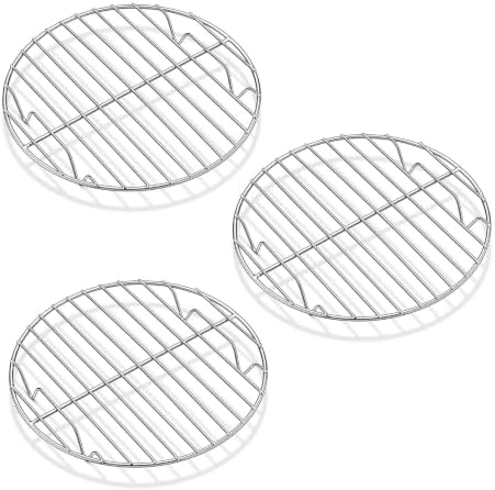 Herogo Round Cooking Racks Set of 3, 10.6 inch Cooling Steaming Rack by Herogo