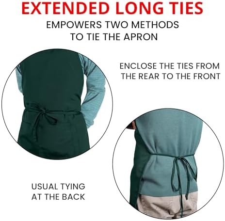 Utopia Kitchen Bib Aprons 10 Pack Adjustable - Image 6