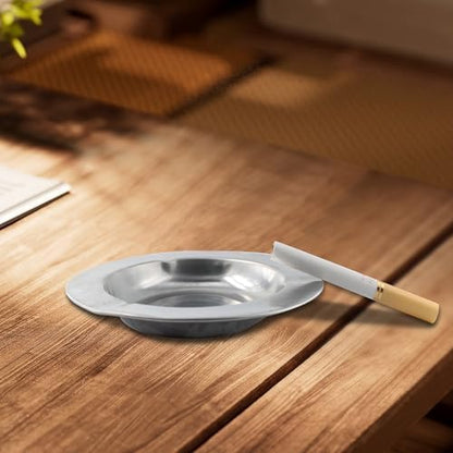 Lilaly 10-Pack Ashtray Round Cigar Ash Tray Stainless Ashtray - Image 4