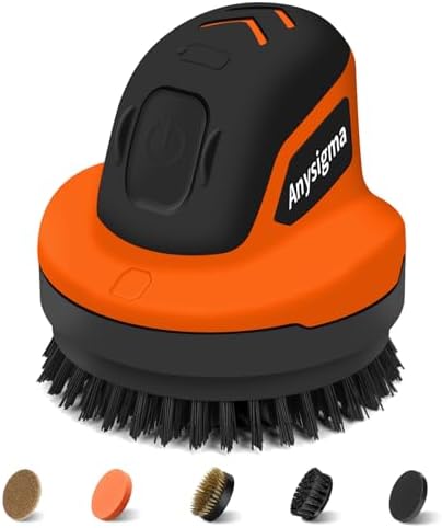 Electric Grill Brush for Outdoor Grill- 4 Replaceable Heads, 3000mAh IPX7 by Unknown