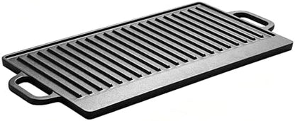 Cast Iron Grill Griddle, Reversible Rectangular - Image 2