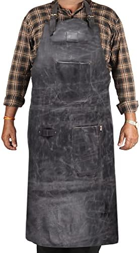 LL LEATHER LOVERS Adjustable Leather Aprons by LLLEATHERLOVERS
