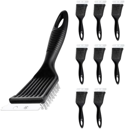 9 Pieces Grill Brush and Scraper Stainless Steel Wire Grill Brush Extra Strong by Unknown