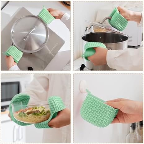 Mini Silicone Oven Mitts Set, Oven Mitts Heat Insulation, Oven Gloves - Image 5