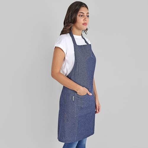 Chef Apron, Recycled Cotton Kitchen Apron - Image 6