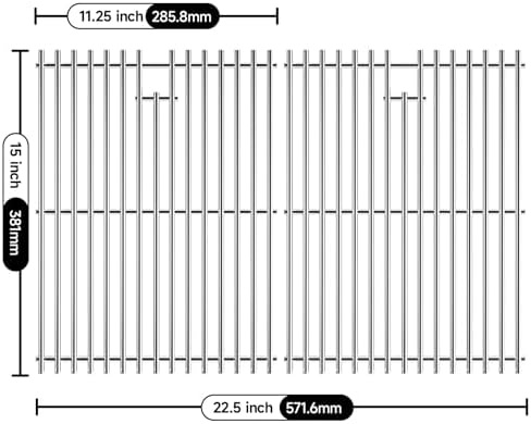 15'' x 22.5'' Stainless Steel Grill Cooking Grid Grate - Image 2