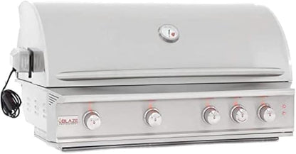 Blaze Outdoor Grill | 34-inch Stainless Steel Propane BBQ Grill | Built-in 3 Burner Barbecue | Professional Outdoor Grilling | Rear Infrared Burner & Grill Lights | BLZ-3PRO-LP