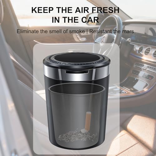Ashtray with Lid Smell Proof, Smokeless Ash tray - Image 3
