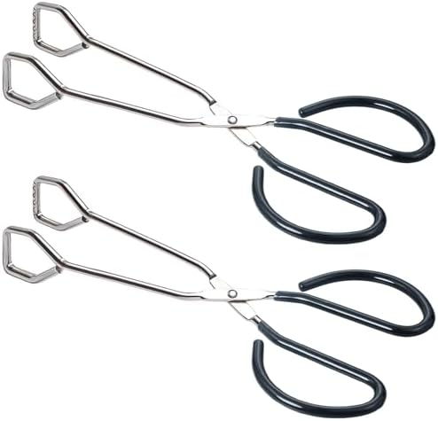 HINMAY 10-Inch Heavy Duty Stainless Steel Kitchen Scissor Tongs by HINMAY