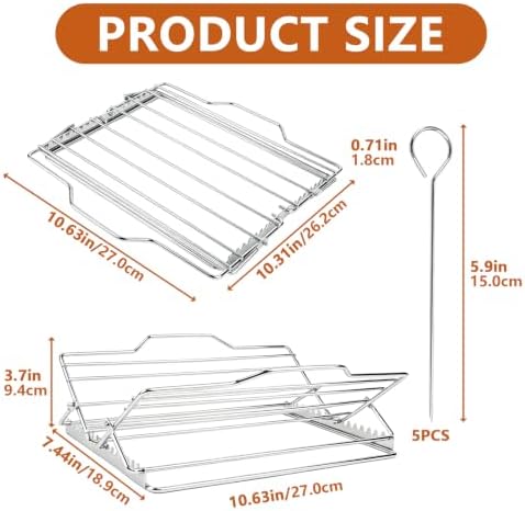 Roasting Rack, Adjustable Chicken Roasting Rack - Image 2