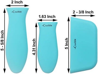 Crucible Cookware Silicone Hot Handle Holders 3-Pack Mix - Image 4