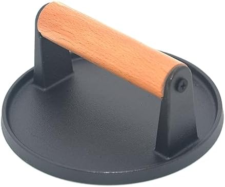Kitchen Tools Heavy Duty Cast Iron Smash Burger Press Round Barbecue Meat Flat - Image 5