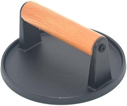 Kitchen Tools Heavy Duty Cast Iron Smash Burger Press Round Barbecue Meat Flat - Image 5