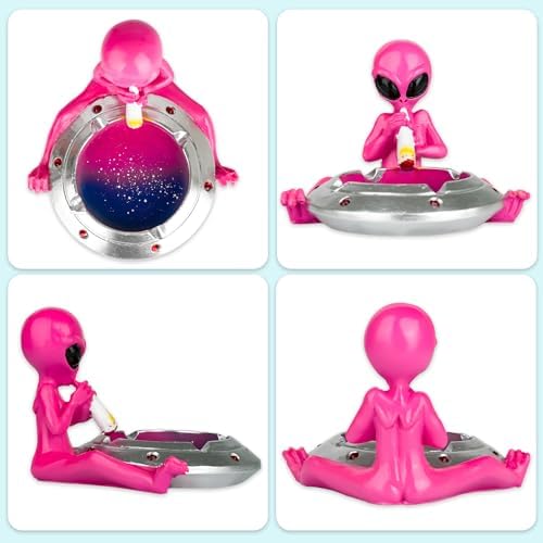 Ashtray, Cute Cool Hand-Painted Resin Ash Tray - Image 5